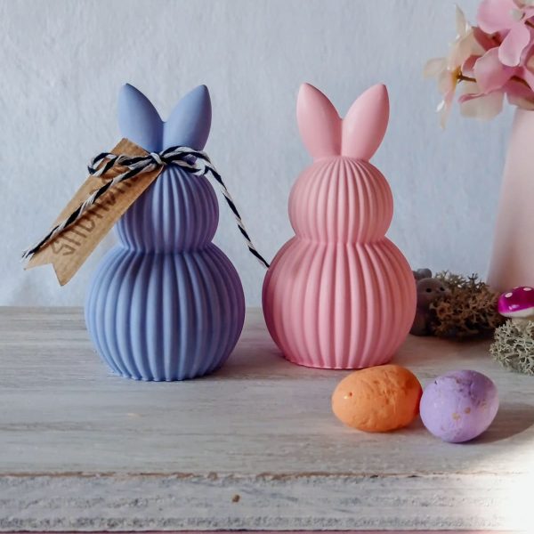 κεραμικός διακοσμητικός ριγέ λαγός "Cottontail Crunch"