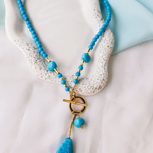 κολιέ τυρκουάζ χαολίτης